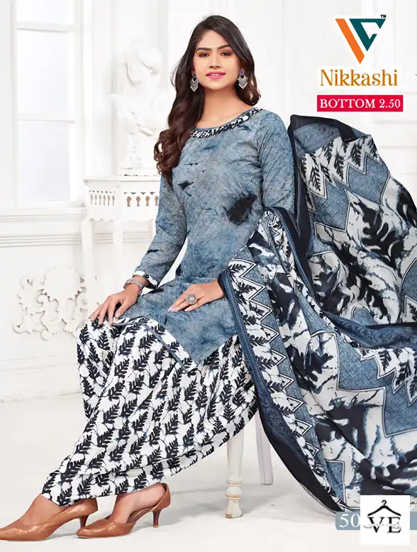 Vandana Nikkashi Vol 5 Cotton Wholesale Patiyala Salwar Suit Catalog — Wholesale Salwar Suits, MPA wholesale from Surat - Gallery Image 7
