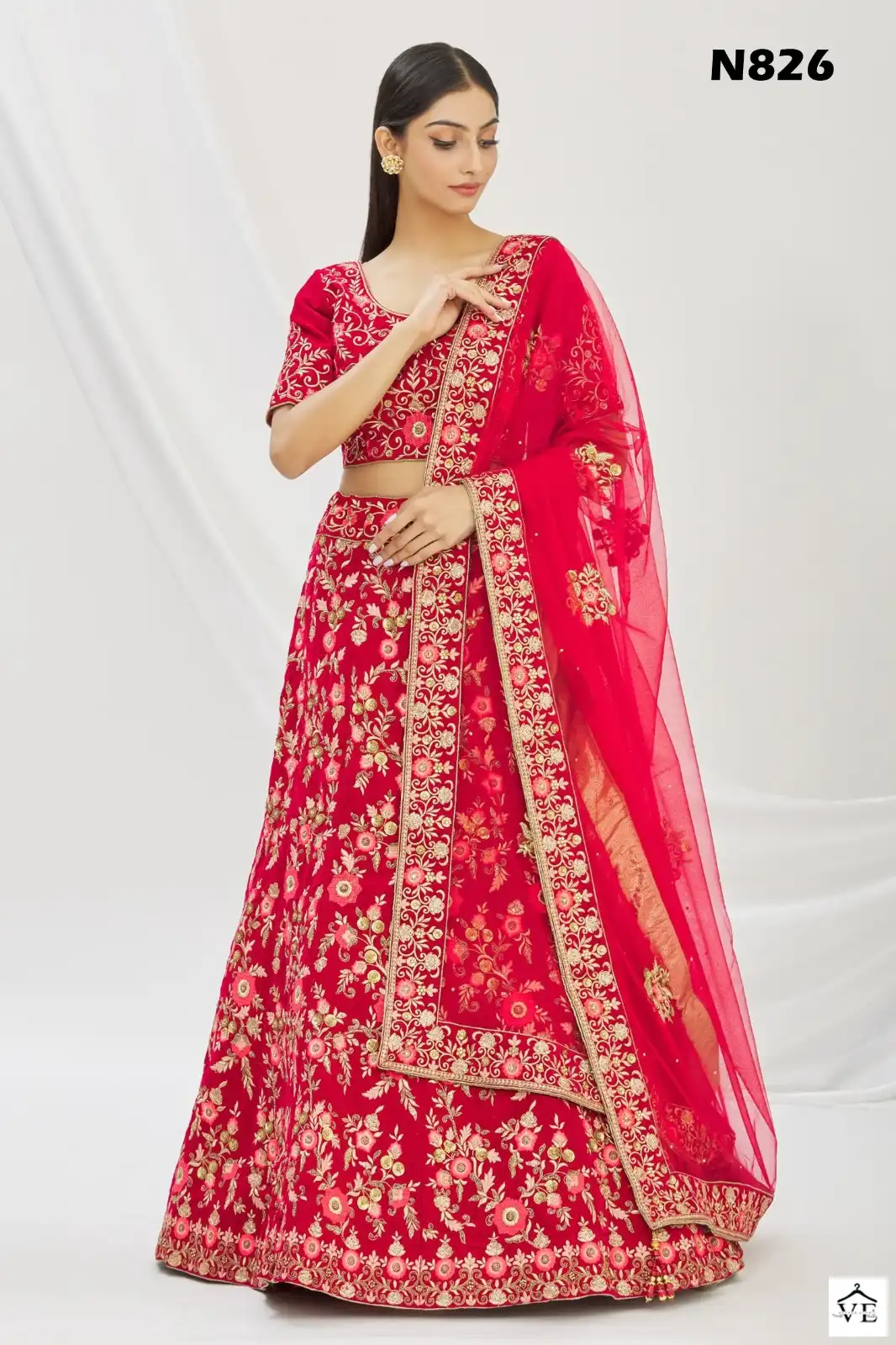 Mahotsav Nimaya - N800 Series Velvet Wholesale Bridal Lehenga Choli Catalog — Wholesale Lehenga, MPA wholesale from Surat - Gallery Image 6