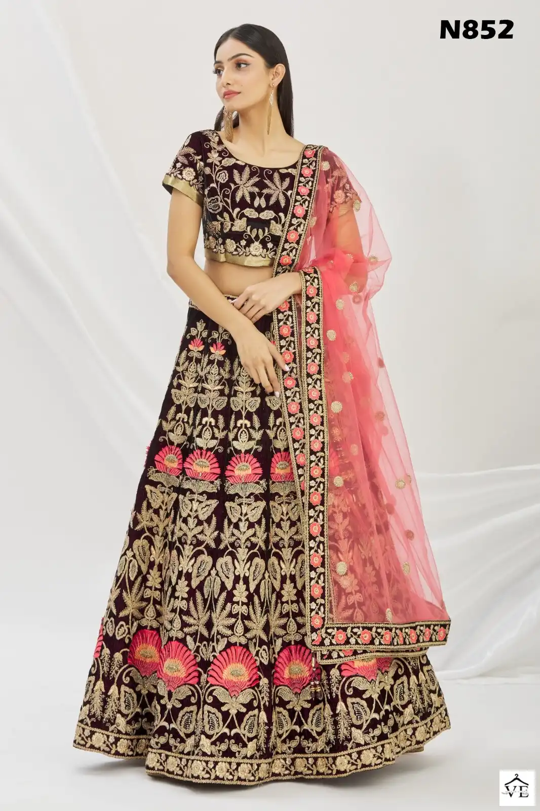 Mahotsav Nimaya - N800 Series Velvet Wholesale Bridal Lehenga Choli Catalog — Wholesale Lehenga, MPA wholesale from Surat - Gallery Image 7