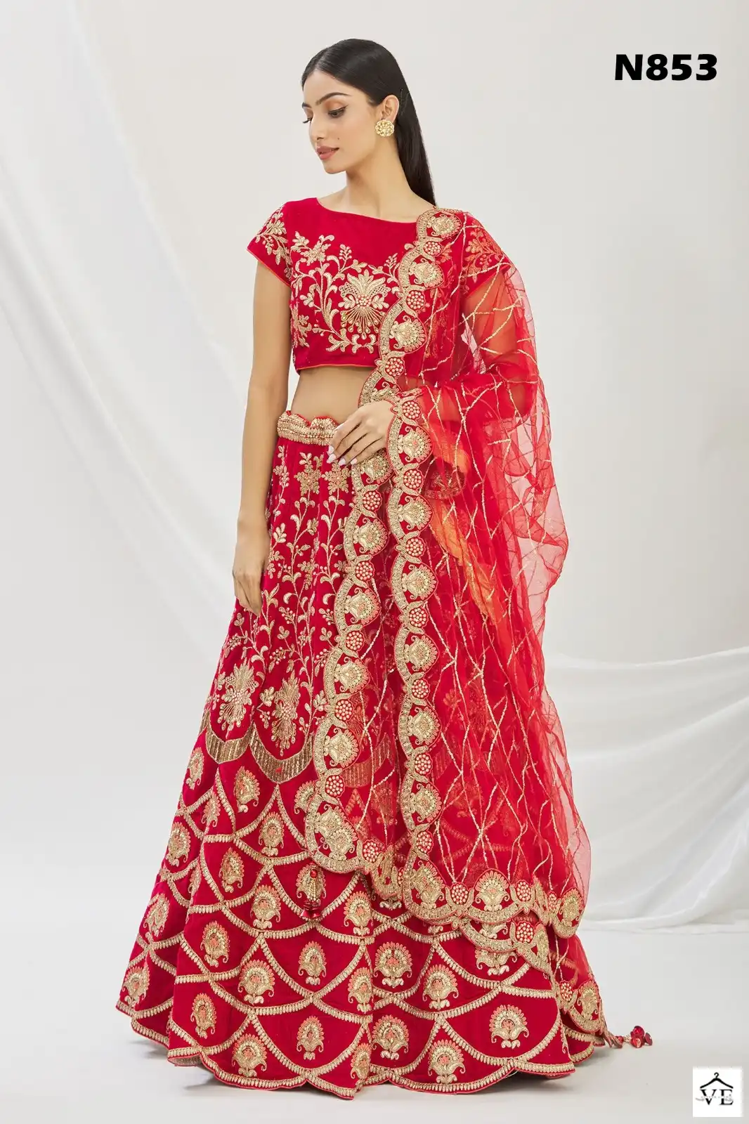 Mahotsav Nimaya - N800 Series Velvet Wholesale Bridal Lehenga Choli Catalog — Wholesale Lehenga, MPA wholesale from Surat - Gallery Image 2