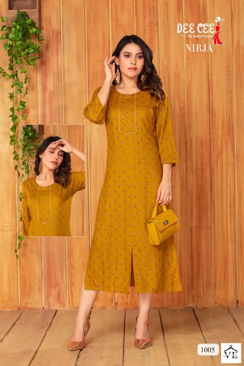 Dee Cee Nirja Rayon Wholesale Kurti Catalog — Wholesale Kurtis, MPA wholesale from Surat — view 3