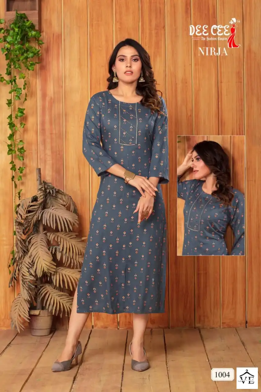 Dee Cee Nirja Rayon Wholesale Kurti Catalog — Wholesale Kurtis, MPA wholesale from Surat — view 4