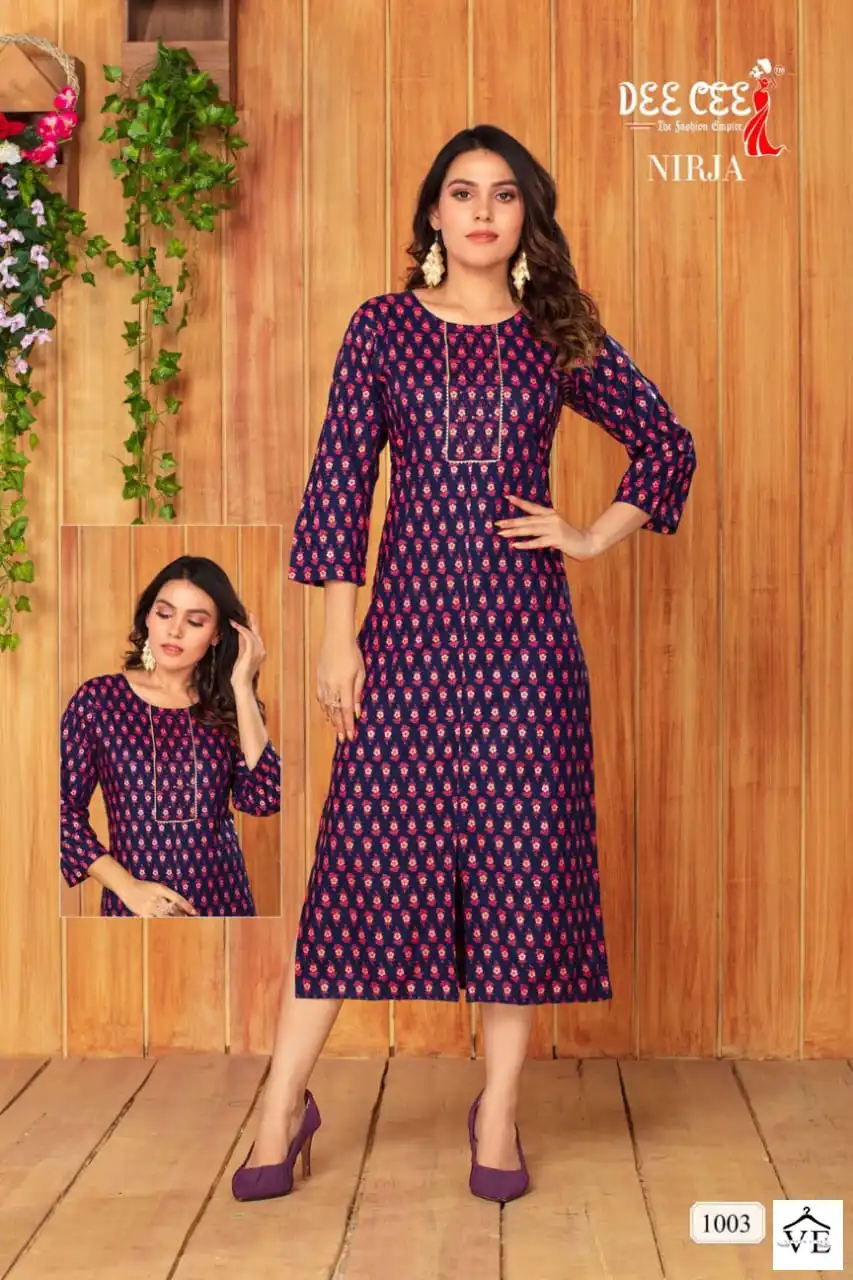 Dee Cee Nirja Rayon Wholesale Kurti Catalog — Wholesale Kurtis, MPA wholesale from Surat — view 5