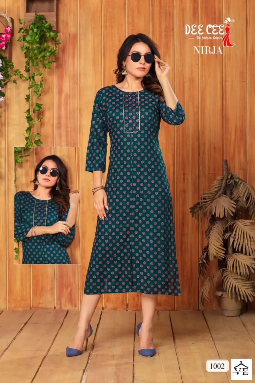 Dee Cee Nirja Rayon Wholesale Kurti Catalog — Wholesale Kurtis, MPA wholesale from Surat — view 6