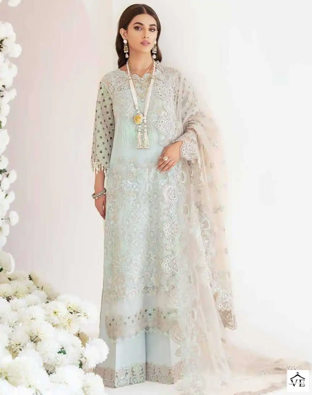 Noor Jahan NJ-28 Heavy Organza Wholesale Designer Pakistani Salwar Suit — Wholesale Salwar Suits, MPA wholesale from Surat — view 1