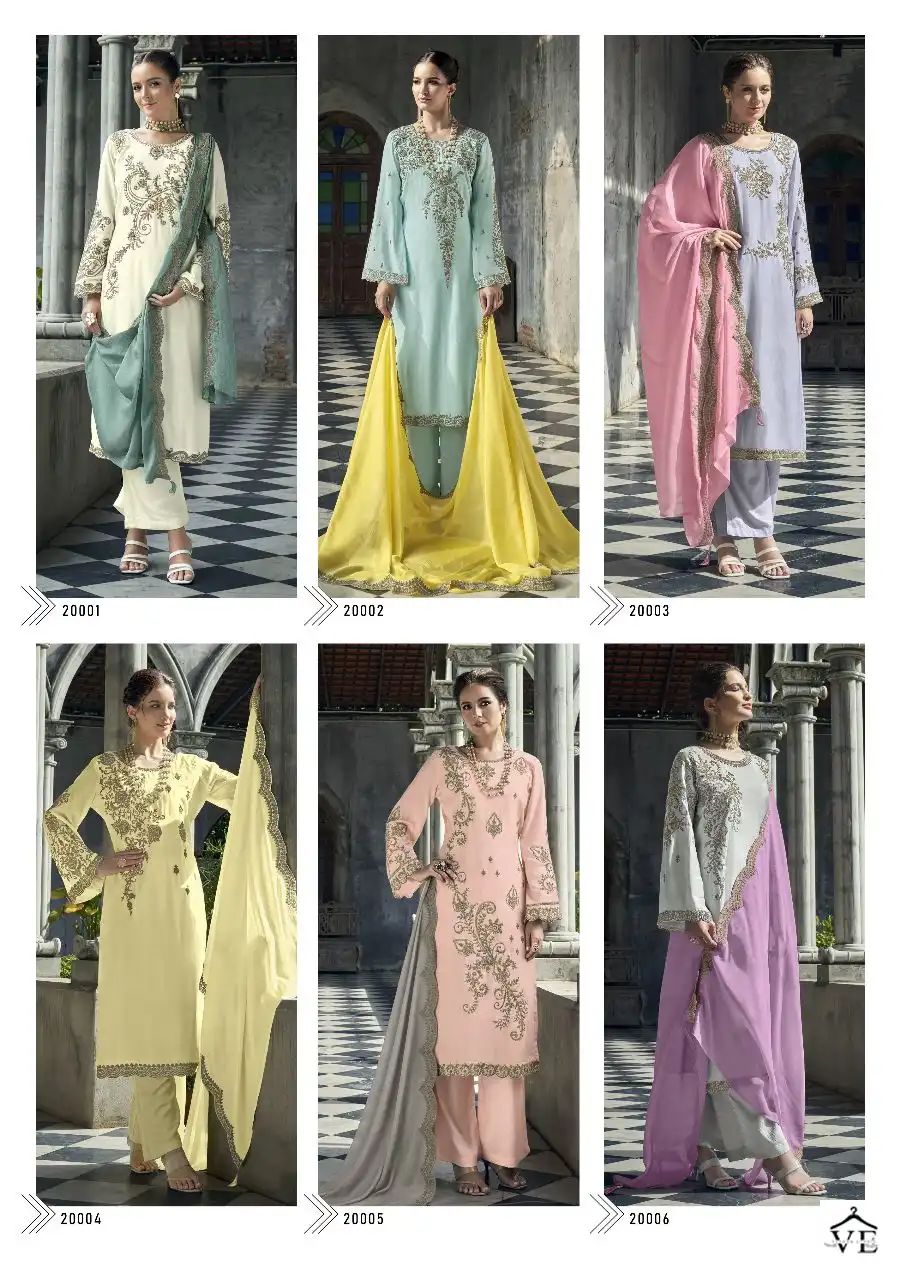 Z.S.M Noor E Jahan Pure Viscose Maslin Wholesale Designer Salwar Suit Catalog — Wholesale Salwar Suits, MPA wholesale from Surat — view 6