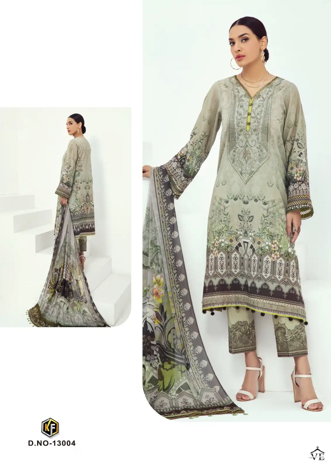 Keval Fab Noor Jaan Vol 13 Heavy Cotton Wholesale Pakistani Salwar Suit Catalog — Wholesale Salwar Suits, Keval Fab wholesale from Surat - Gallery Image 4
