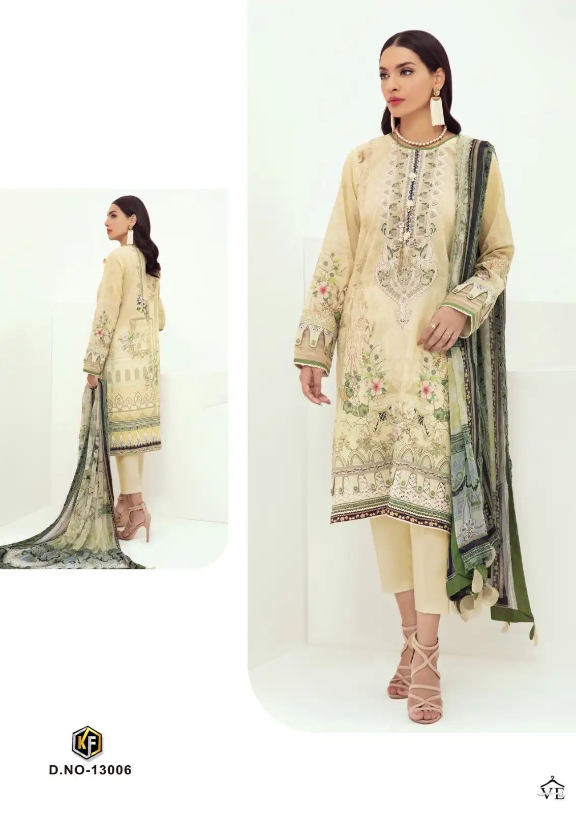 Keval Fab Noor Jaan Vol 13 Heavy Cotton Wholesale Pakistani Salwar Suit Catalog — Wholesale Salwar Suits, Keval Fab wholesale from Surat - Gallery Image 5