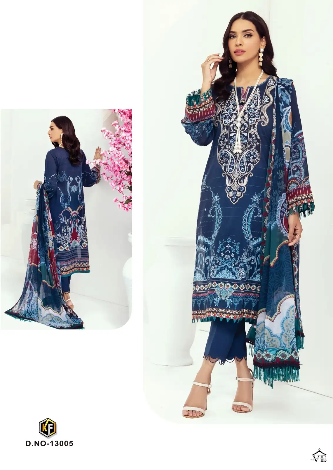 Keval Fab Noor Jaan Vol 13 Heavy Cotton Wholesale Pakistani Salwar Suit Catalog — Wholesale Salwar Suits, Keval Fab wholesale from Surat - Gallery Image 6