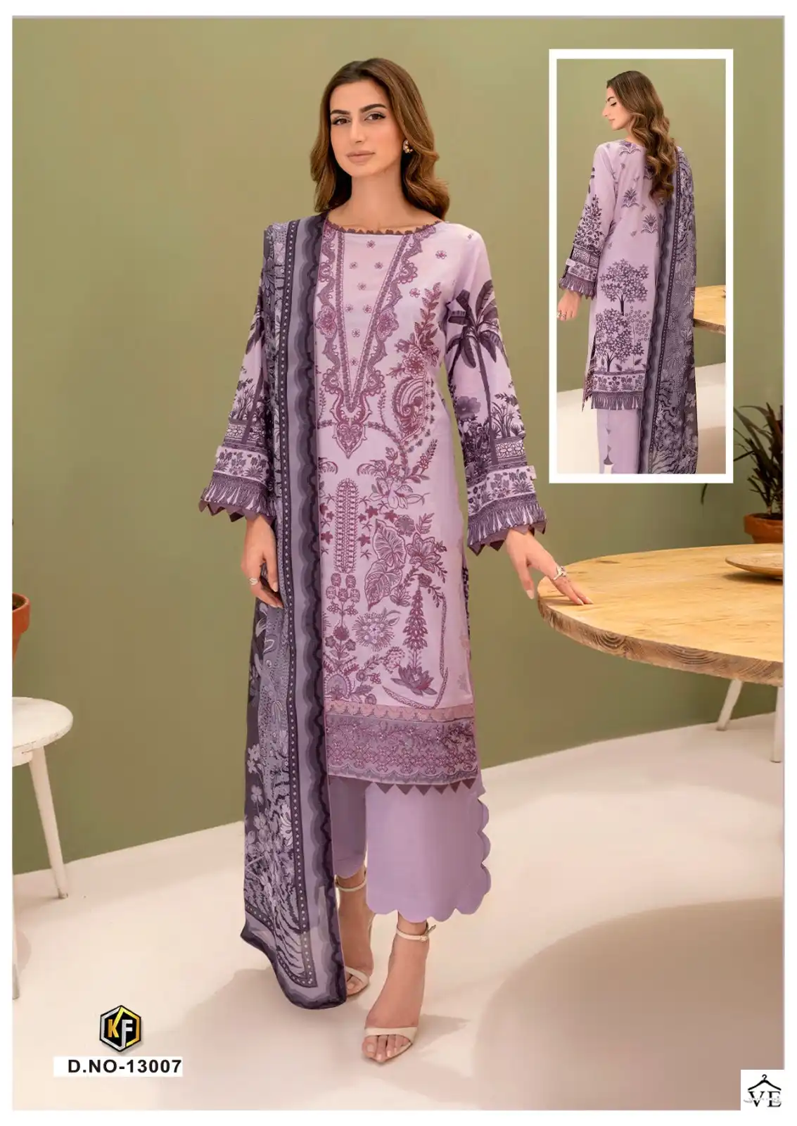 Keval Fab Noor Jaan Vol 13 Heavy Cotton Wholesale Pakistani Salwar Suit Catalog — Wholesale Salwar Suits, Keval Fab wholesale from Surat - Gallery Image 7