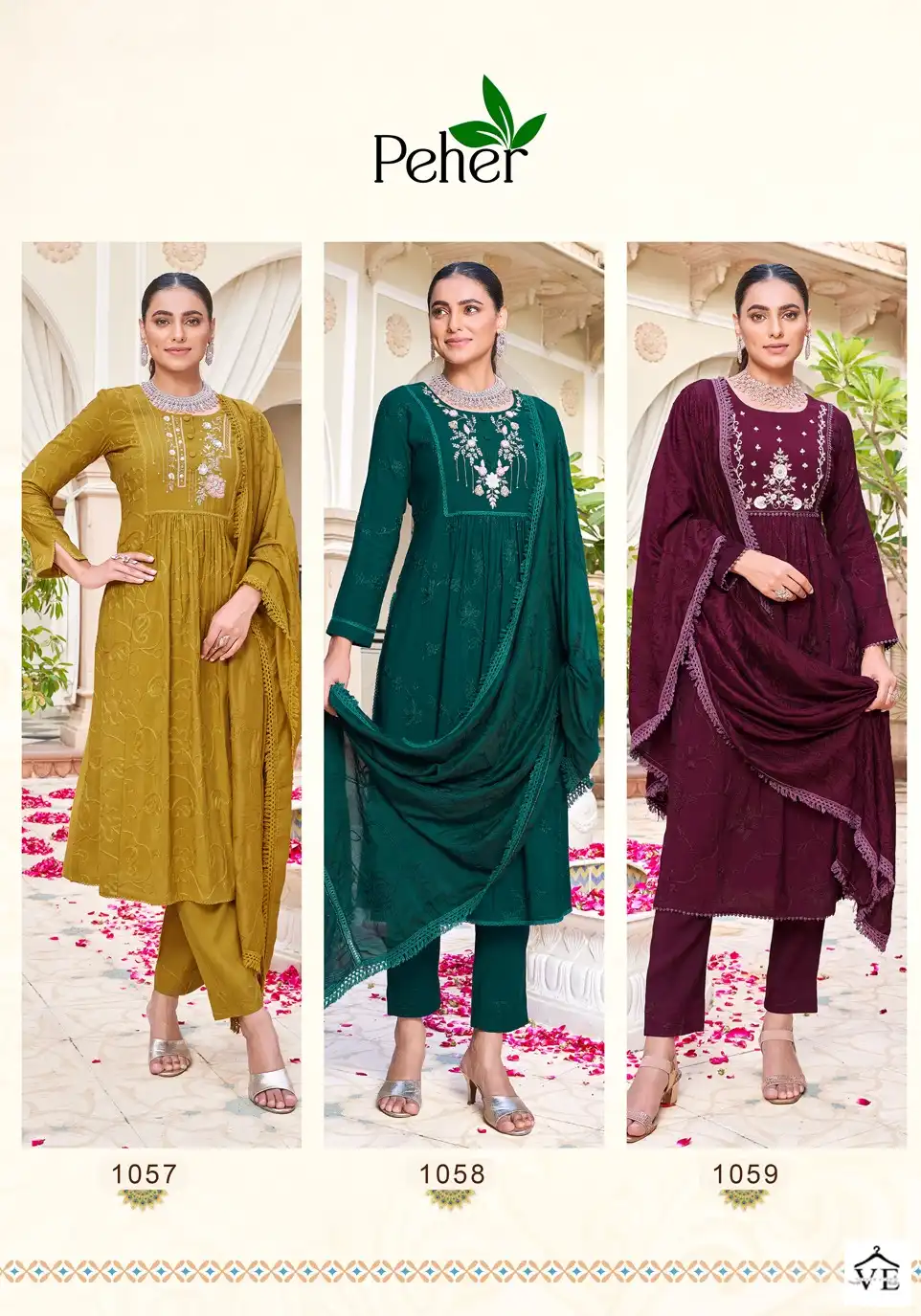 Peher Noor Vol 4 Elegance Modal Wholesale Designer Readymade Salwar Suit Catalog — Wholesale Salwar Suits, MPA wholesale from Surat — view 7