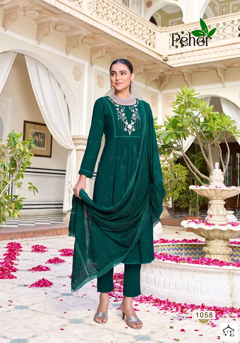 Peher Noor Vol 4 Elegance Modal Wholesale Designer Readymade Salwar Suit Catalog — Wholesale Salwar Suits, MPA wholesale from Surat — view 3