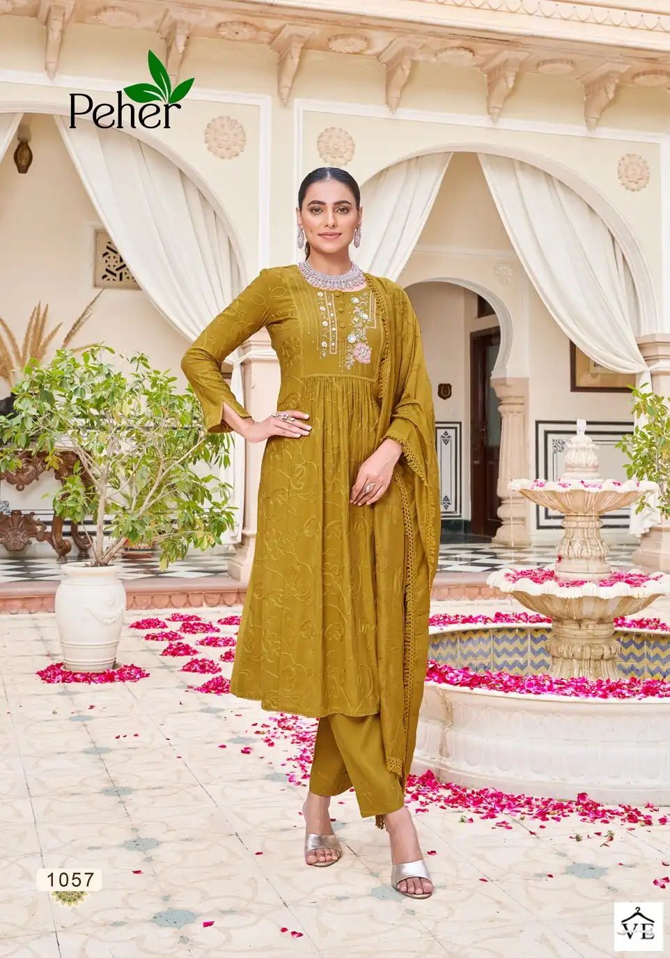 Peher Noor Vol 4 Elegance Modal Wholesale Designer Readymade Salwar Suit Catalog — Wholesale Salwar Suits, MPA wholesale from Surat — view 5