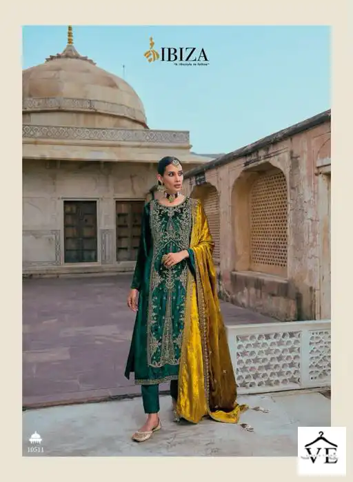 Ibiza Noore E Jaha Pure Rommanian Viscose Velvet Wholesale Designer Winter Wear Salwar Suit Catalog — Wholesale Salwar Suits, MPA wholesale from Surat - Gallery Image 7