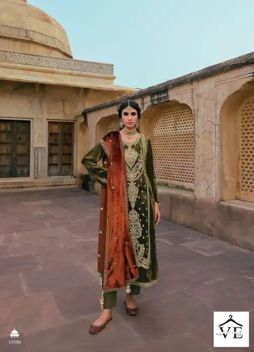 Ibiza Noore E Jaha Pure Rommanian Viscose Velvet Wholesale Designer Winter Wear Salwar Suit Catalog — Wholesale Salwar Suits, MPA wholesale from Surat - Gallery Image 9