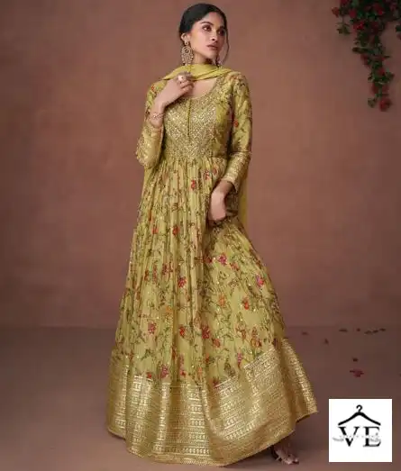 Sayuri Designer Nooriat Organza Wholesale Designer Long Party Wear Gown With Dupatta Catalog