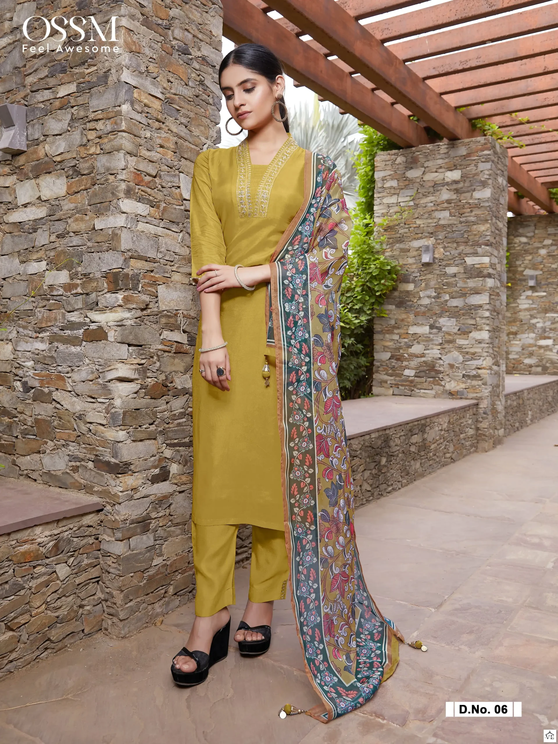 Ossm Noorie Pure Viscose Russian/Dola Silk Wholesale Designer Readymade Salwar Suit Catalog — Wholesale Salwar Suits, MPA wholesale from Surat - Gallery Image 6
