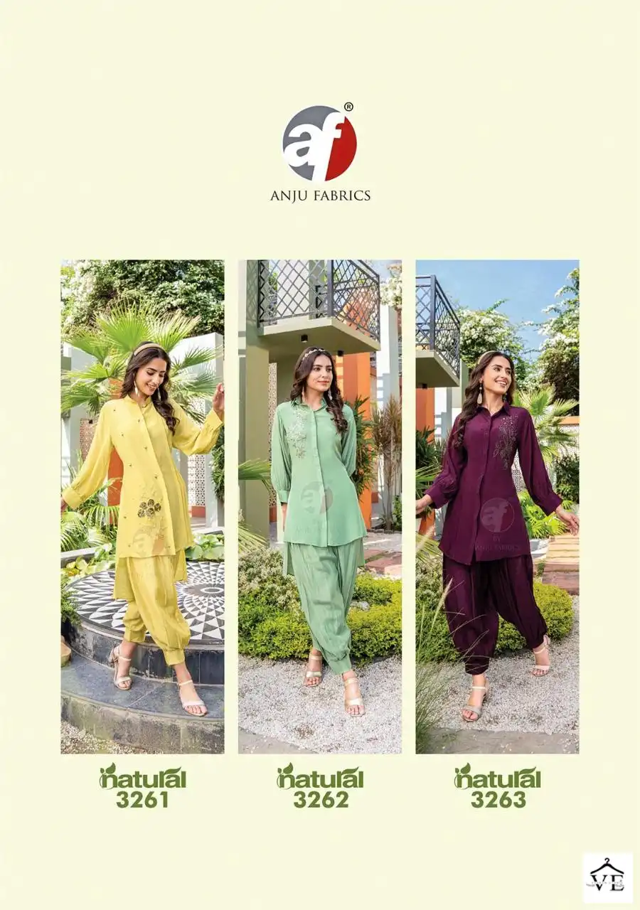 Anju Fabric Natural Pure Natural Crepe Wholesale Designer Kurti With Pant Catalog — Wholesale Kurtis, MPA wholesale from Surat - Gallery Image 6