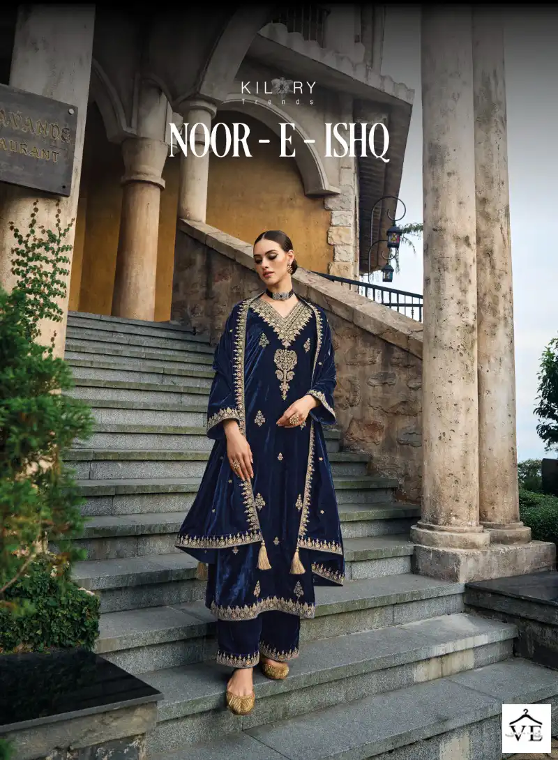 Kilory Trends Noor-E-Ishq Premium Velvet Wholesale Designer Winter Salwar Suit Catalog — Wholesale Salwar Suits, MPA wholesale from Surat - Gallery Image 3
