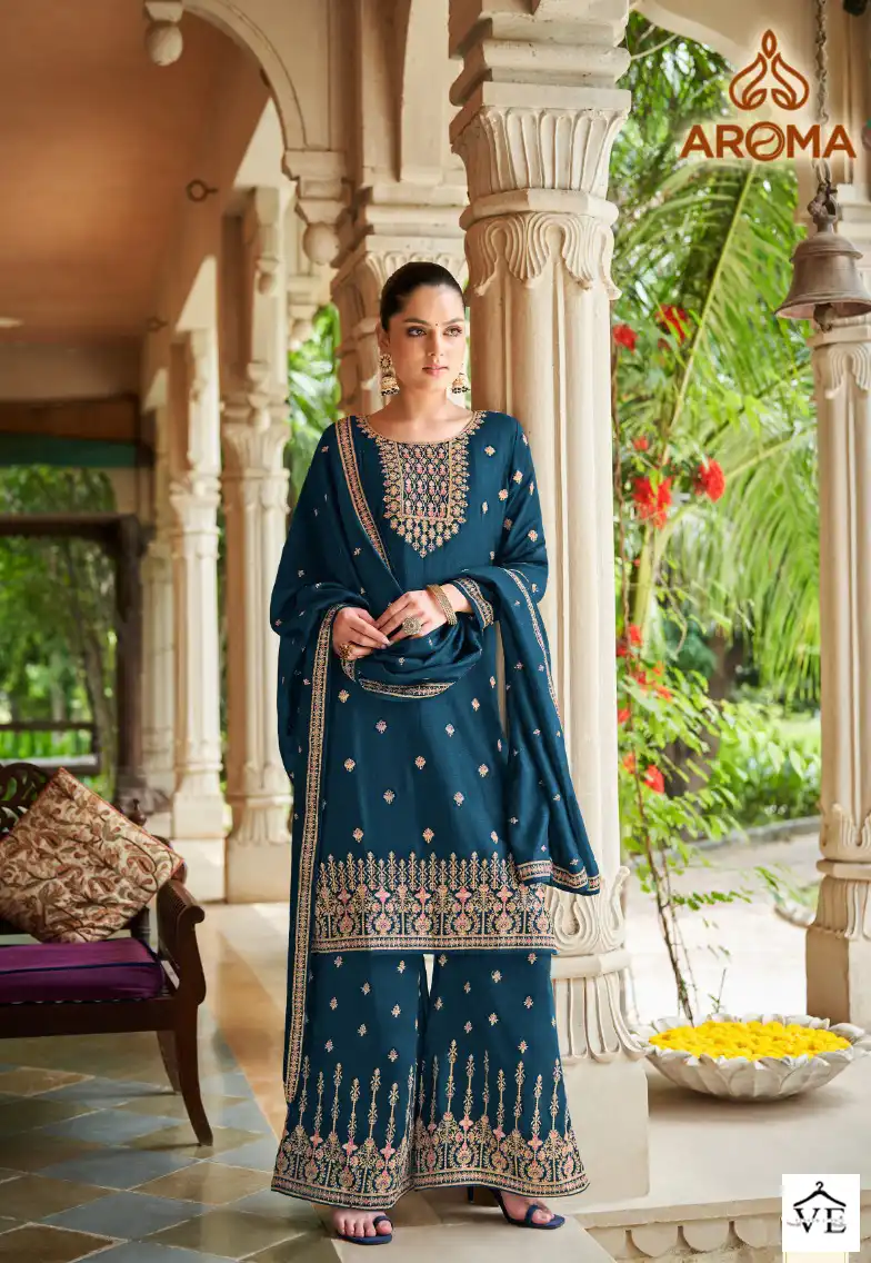 Sara Trendz Nurza Real Premium Silk Wholesale Designer Readymade Suits Catalog — Wholesale Salwar Suits, MPA wholesale from Surat - Gallery Image 3