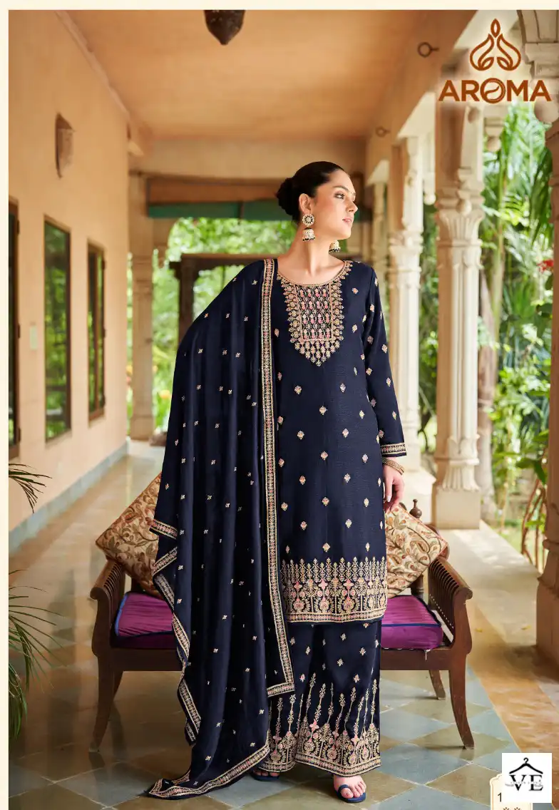 Sara Trendz Nurza Real Premium Silk Wholesale Designer Readymade Suits Catalog — Wholesale Salwar Suits, MPA wholesale from Surat - Gallery Image 4