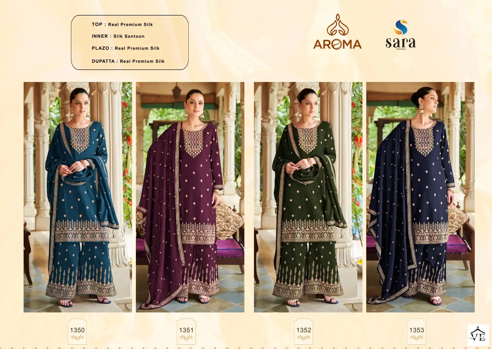 Sara Trendz Nurza Real Premium Silk Wholesale Designer Readymade Suits Catalog — Wholesale Salwar Suits, MPA wholesale from Surat — view 5