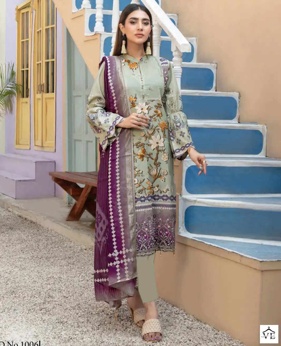 Gull Aahmed Oriana Lawn Cotton Wholesale Self Embroidery Pakistani Salwar Suit Catalog — Wholesale Salwar Suits, MPA wholesale from Surat — view 1