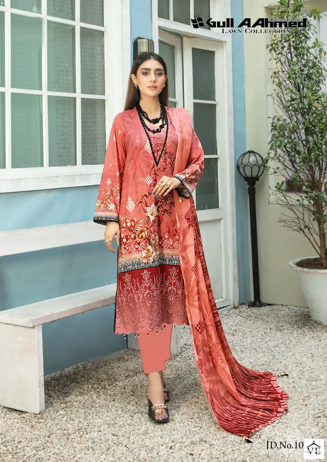 Gull Aahmed Oriana Lawn Cotton Wholesale Self Embroidery Pakistani Salwar Suit Catalog — Wholesale Salwar Suits, MPA wholesale from Surat - Gallery Image 16