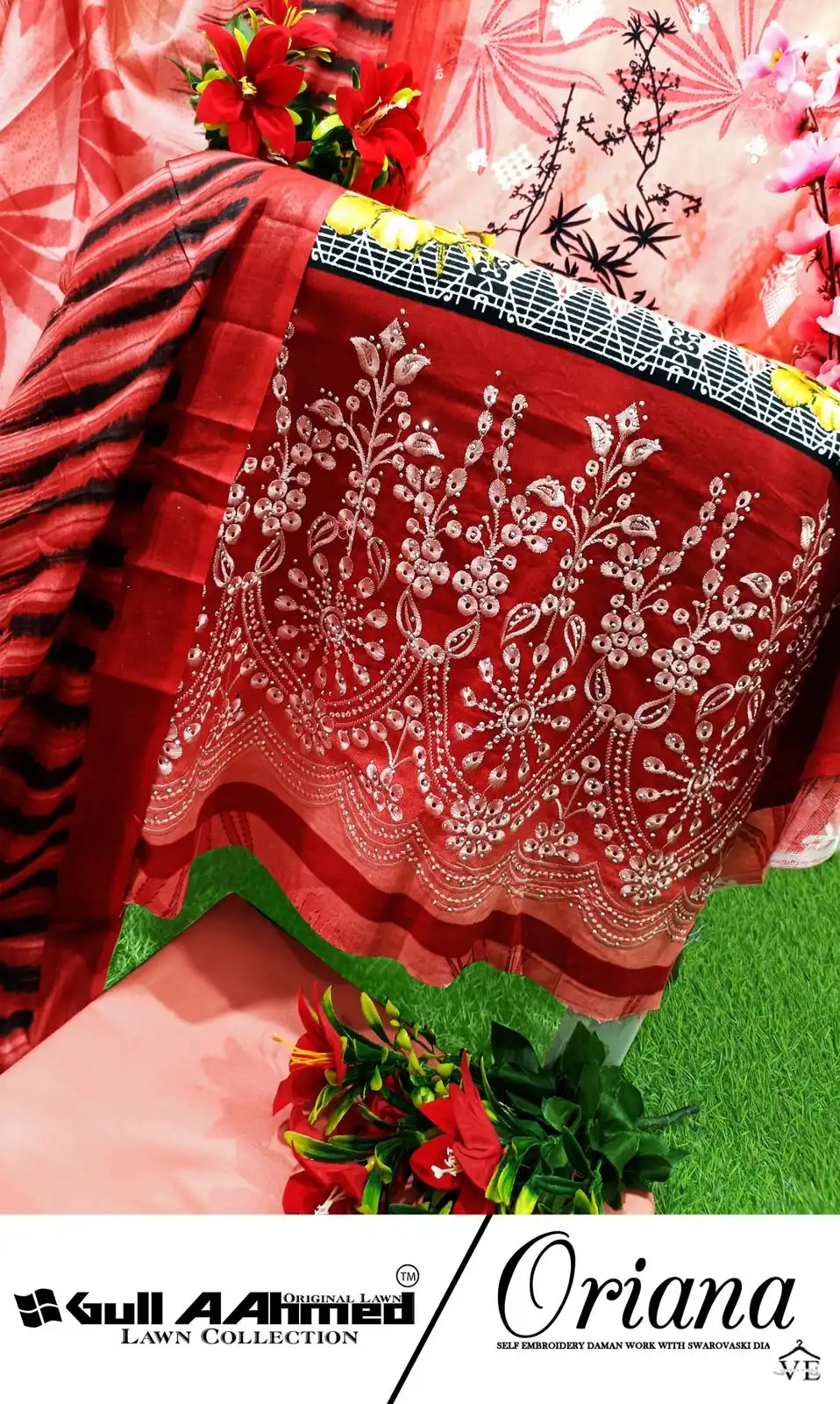 Gull Aahmed Oriana Lawn Cotton Wholesale Self Embroidery Pakistani Salwar Suit Catalog — Wholesale Salwar Suits, MPA wholesale from Surat - Gallery Image 14