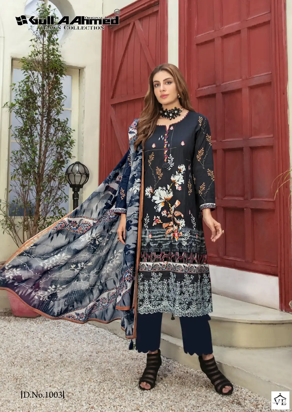 Gull Aahmed Oriana Lawn Cotton Wholesale Self Embroidery Pakistani Salwar Suit Catalog — Wholesale Salwar Suits, MPA wholesale from Surat - Gallery Image 10
