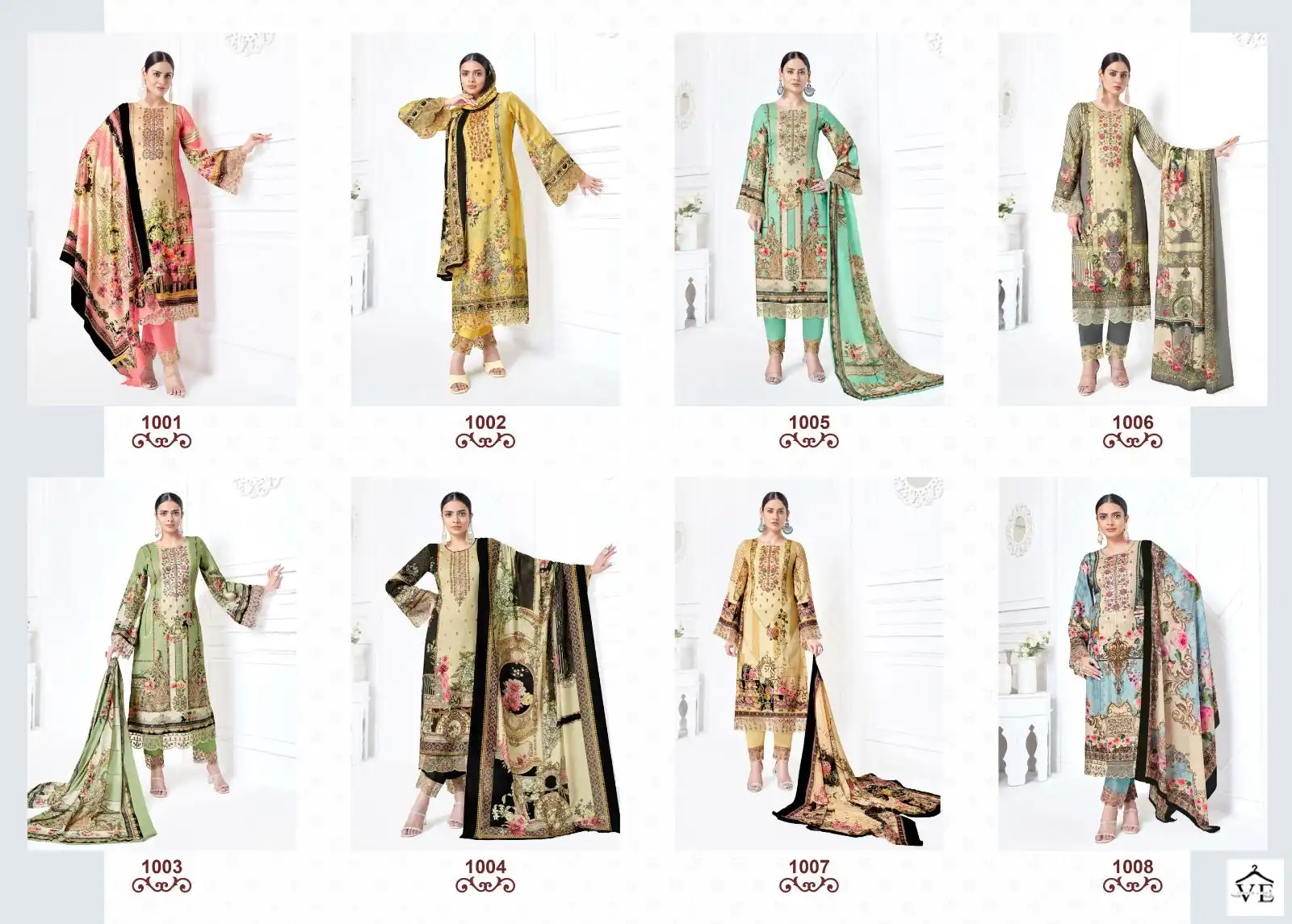 Suryajyoti Paakhi Vol 1 Jam Satin Wholesale Swarovski Work Salwar Suit Catalog — Wholesale Salwar Suits, MPA wholesale from Surat — view 9