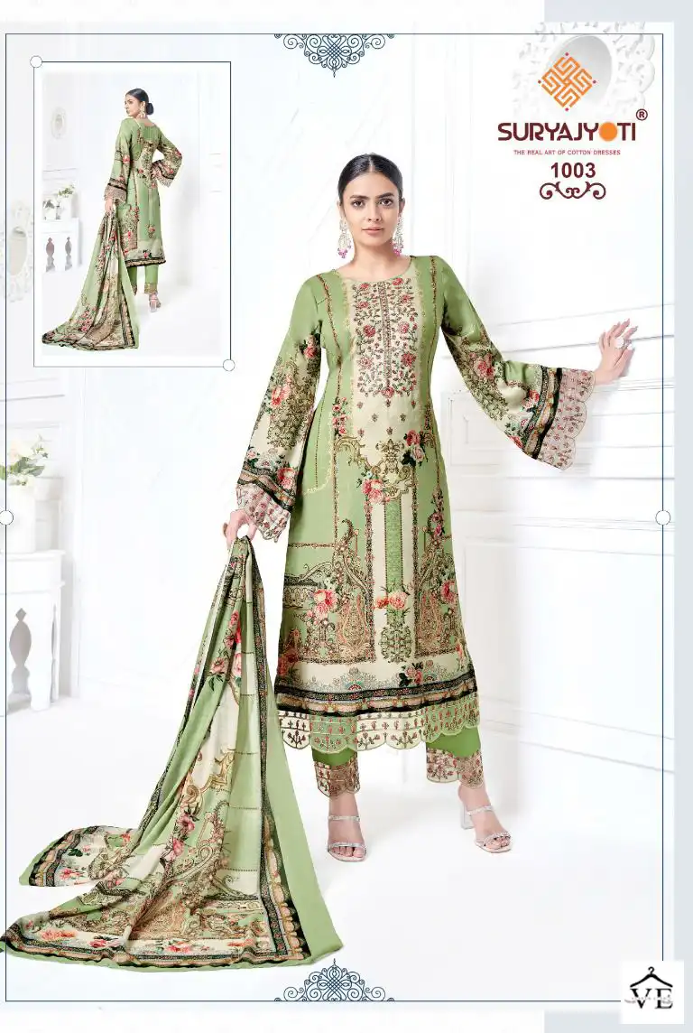 Suryajyoti Paakhi Vol 1 Jam Satin Wholesale Swarovski Work Salwar Suit Catalog — Wholesale Salwar Suits, MPA wholesale from Surat - Gallery Image 3
