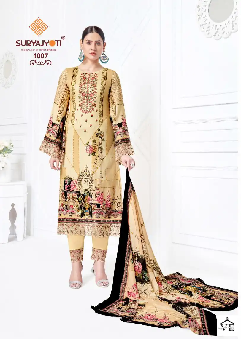 Suryajyoti Paakhi Vol 1 Jam Satin Wholesale Swarovski Work Salwar Suit Catalog — Wholesale Salwar Suits, MPA wholesale from Surat - Gallery Image 7