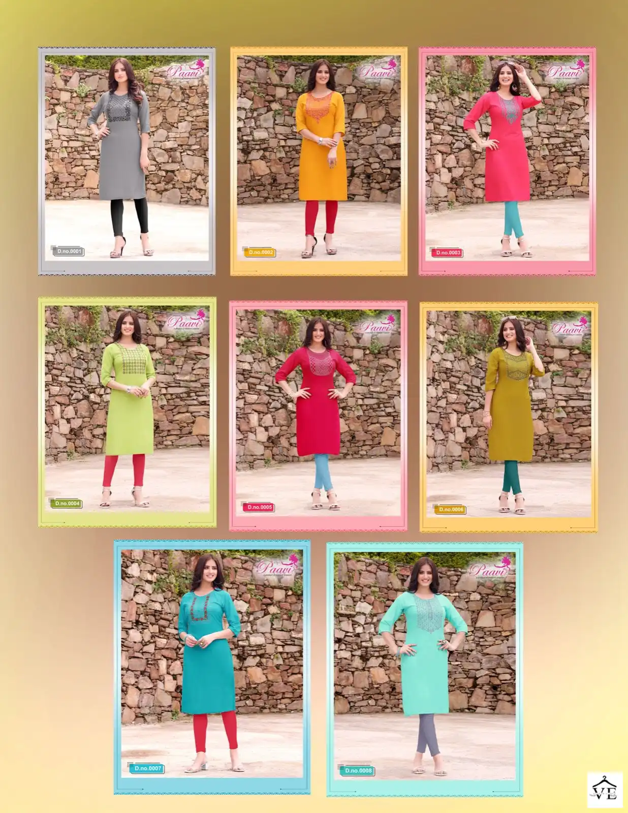 Paavi Riddhi Vol 1 Rayon Wholesale Kurtis Catalog — Wholesale Kurtis, MPA wholesale from Surat — view 9