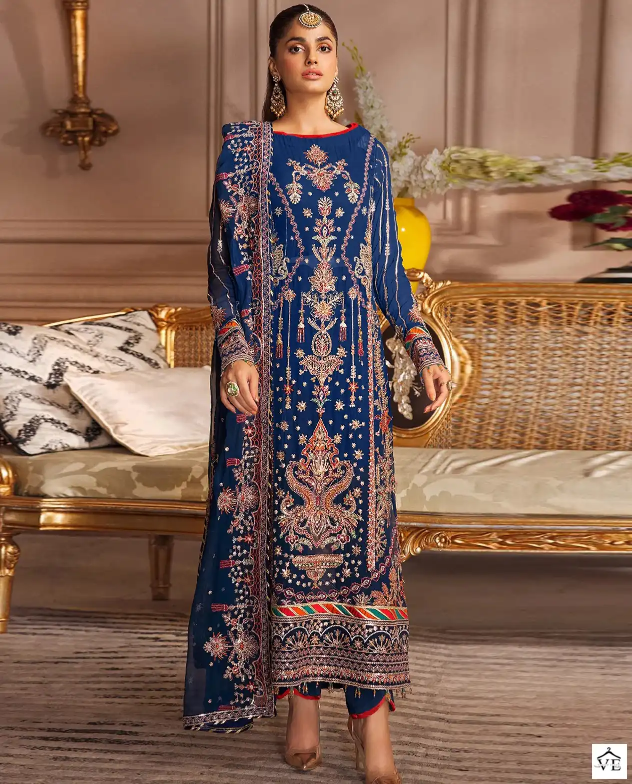 Vardan Ethnic Pakistani 1040 Series Georgette Wholesale Designer Pakistani Salwar Suit Catalog — Wholesale Salwar Suits, MPA wholesale from Surat — view 1