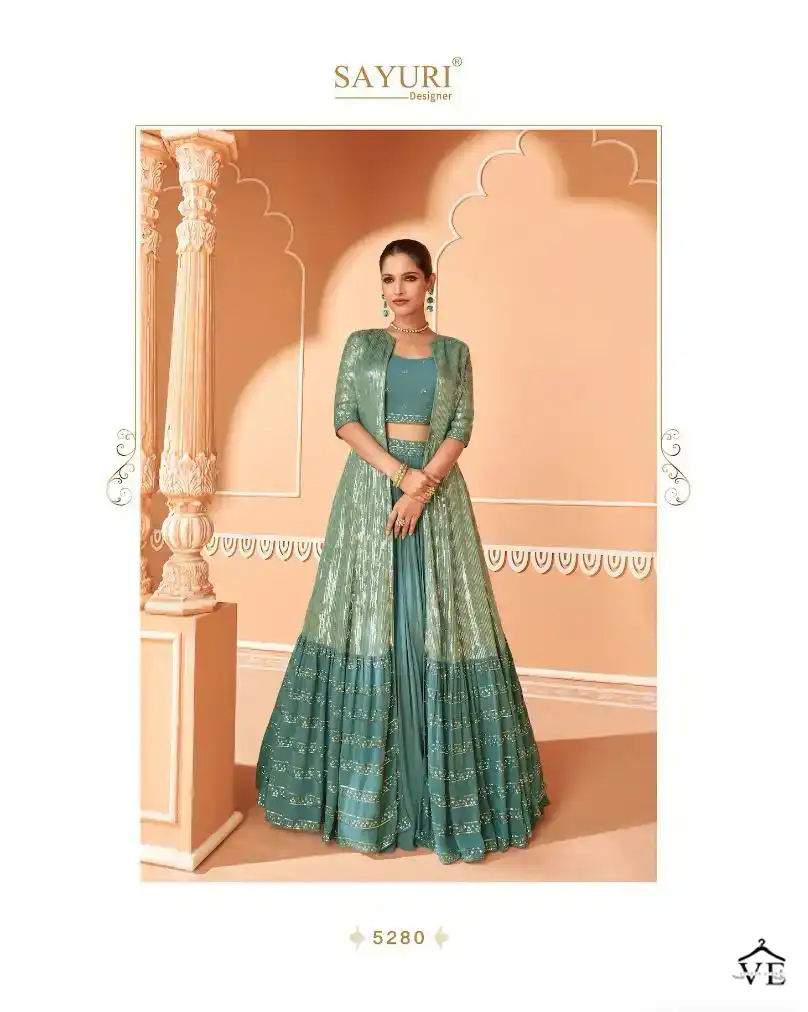 Sayuri Designer Panghat Chinon Silk Georgette Wholesale Designer Readymade Salwar Suit Catalog — Wholesale Salwar Suits, Sayuri Designer wholesale from Surat - Gallery Image 2