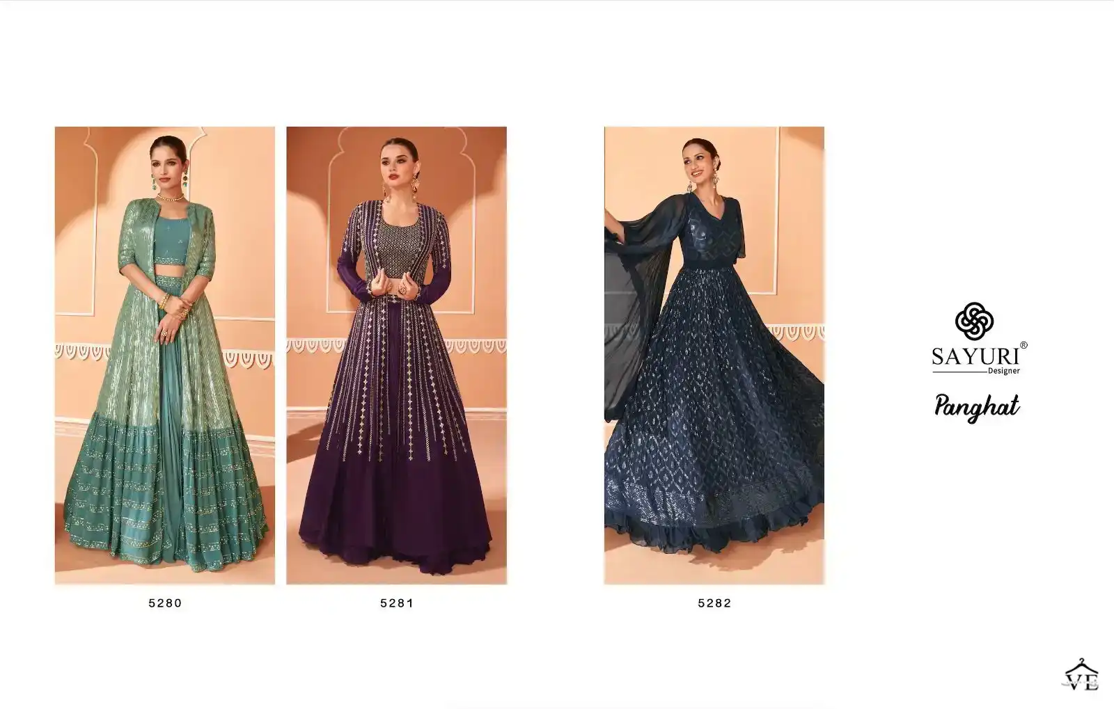 Sayuri Designer Panghat Chinon Silk Georgette Wholesale Designer Readymade Salwar Suit Catalog — Wholesale Salwar Suits, Sayuri Designer wholesale from Surat — view 4