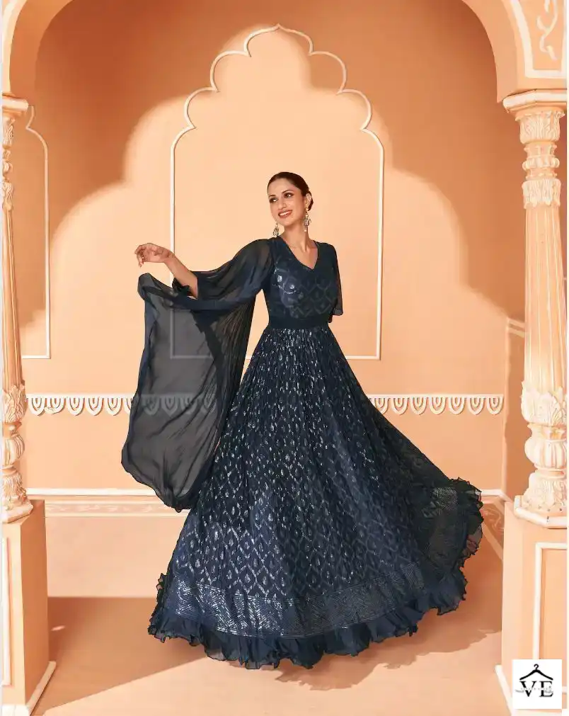 Sayuri Designer Panghat Chinon Silk Georgette Wholesale Designer Readymade Salwar Suit Catalog — Wholesale Salwar Suits, Sayuri Designer wholesale from Surat - Gallery Image 3