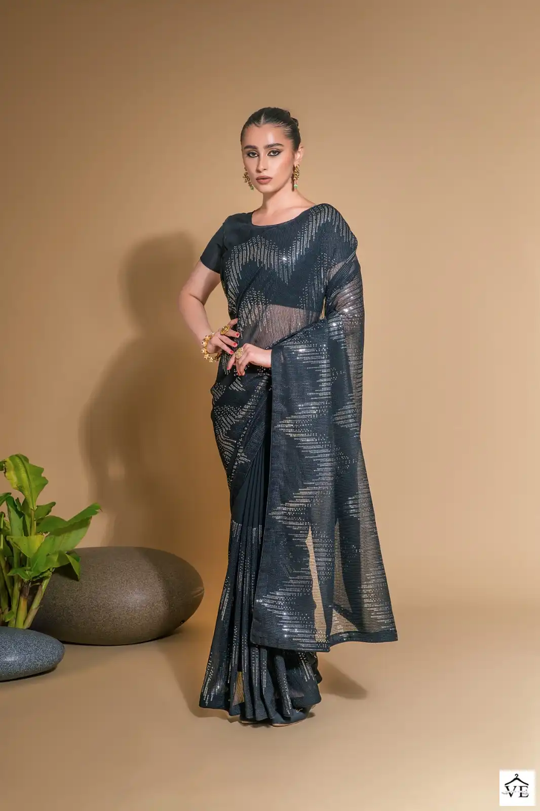 Pc Sequence Vol 21 Georgette Wholesale Fancy Sarees Catalog — Wholesale Sarees, MPA wholesale from Surat - Gallery Image 3