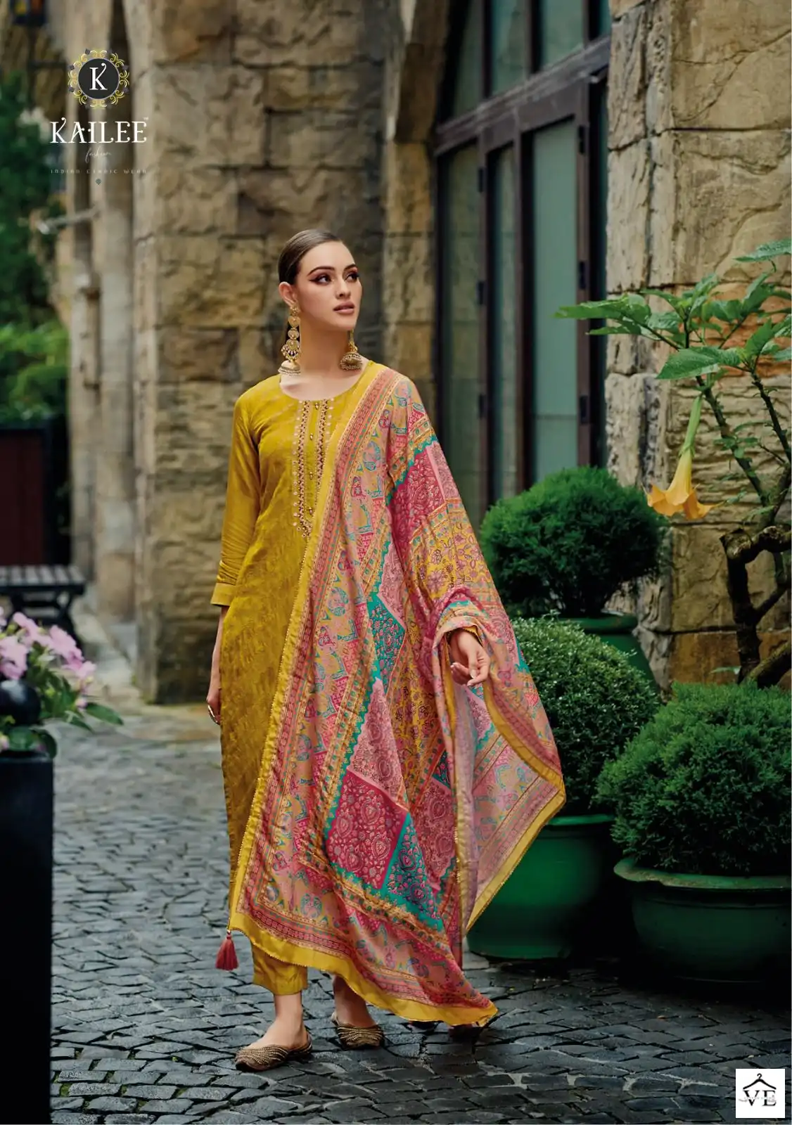 Kailee Fashion Pearl Pure Viscouse Rossian Silk Wholesale Designer Readymade Salwar Suit Catalog — Wholesale Salwar Suits, Kailee Fashion wholesale from Surat — view 2