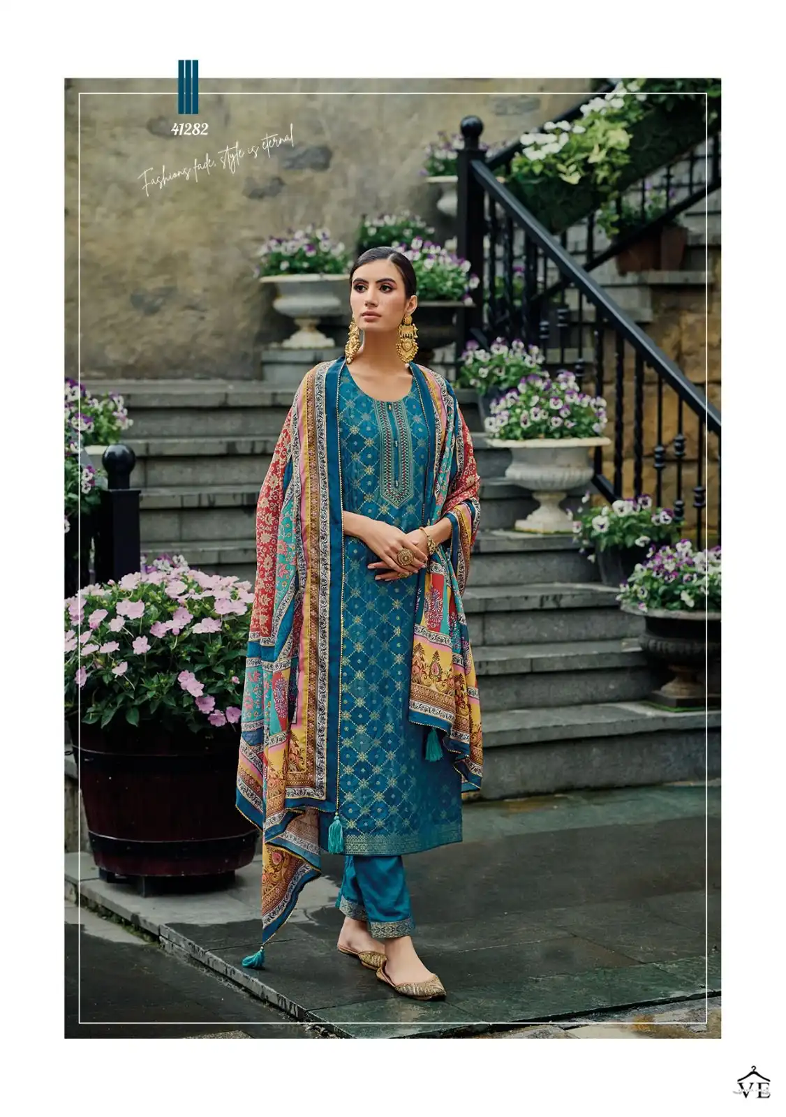 Kailee Fashion Pearl Pure Viscouse Rossian Silk Wholesale Designer Readymade Salwar Suit Catalog — Wholesale Salwar Suits, Kailee Fashion wholesale from Surat — view 4