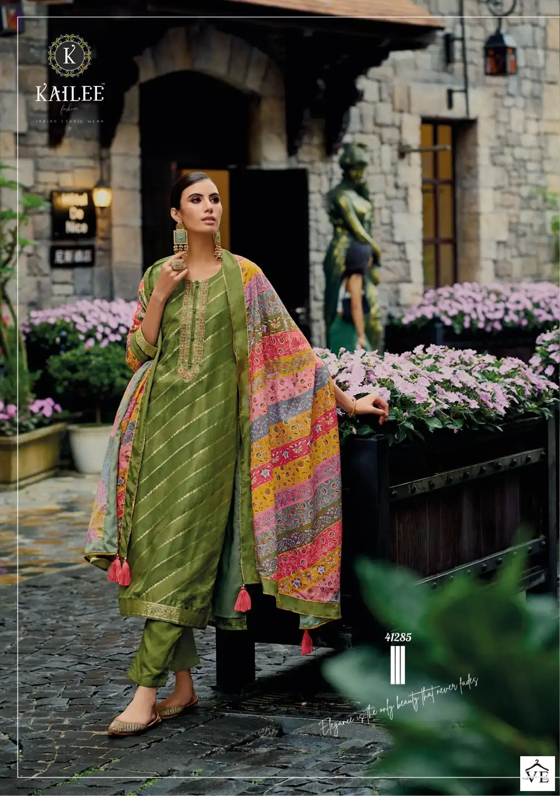 Kailee Fashion Pearl Pure Viscouse Rossian Silk Wholesale Designer Readymade Salwar Suit Catalog — Wholesale Salwar Suits, Kailee Fashion wholesale from Surat — view 7