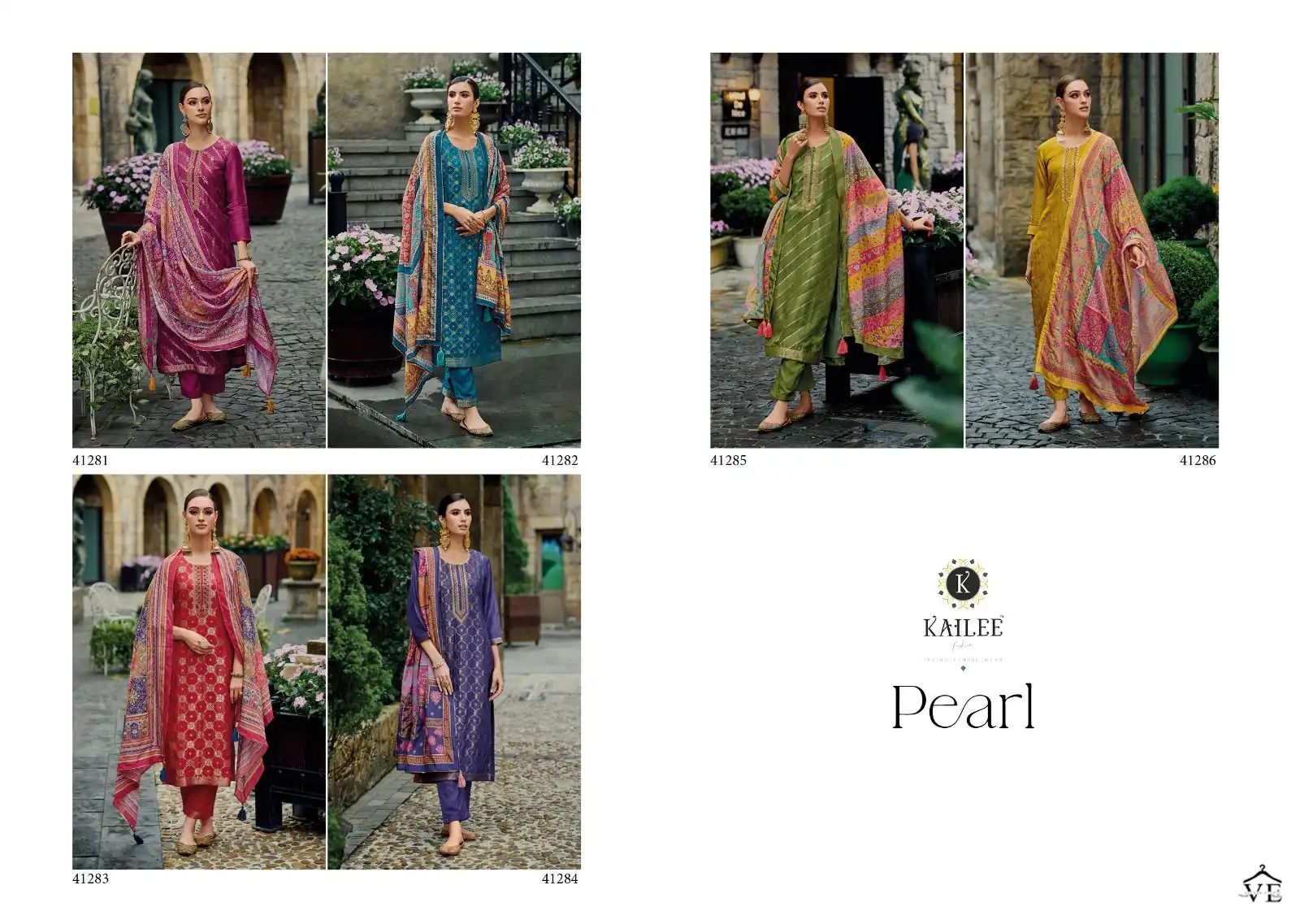 Kailee Fashion Pearl Pure Viscouse Rossian Silk Wholesale Designer Readymade Salwar Suit Catalog — Wholesale Salwar Suits, Kailee Fashion wholesale from Surat — view 8