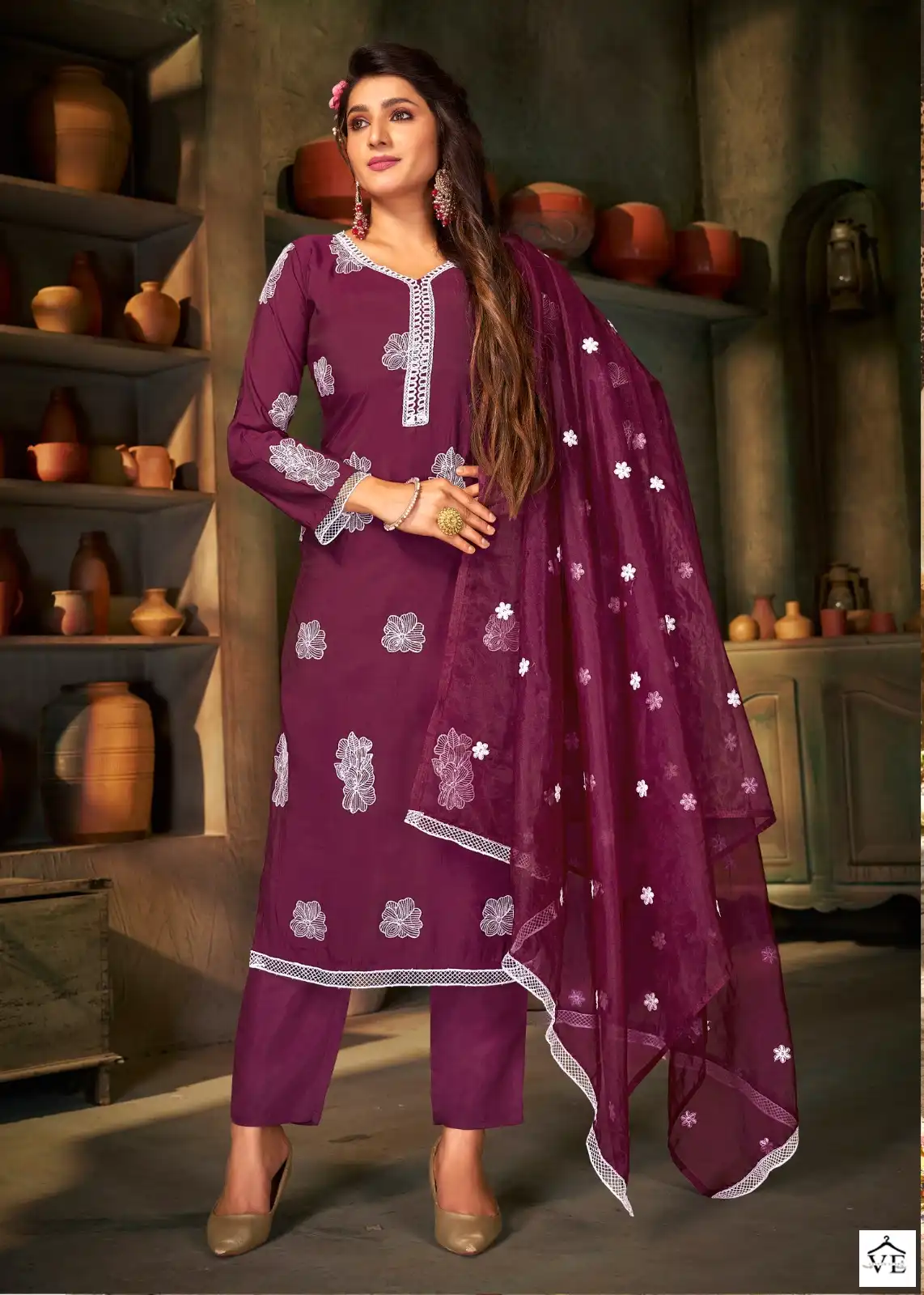Banwery Peri Peri Silk Wholesale Fancy Lakhnavi Designer Readymade Salwar Suit Catalog — Wholesale Salwar Suits, Banwery wholesale from Surat - Gallery Image 2