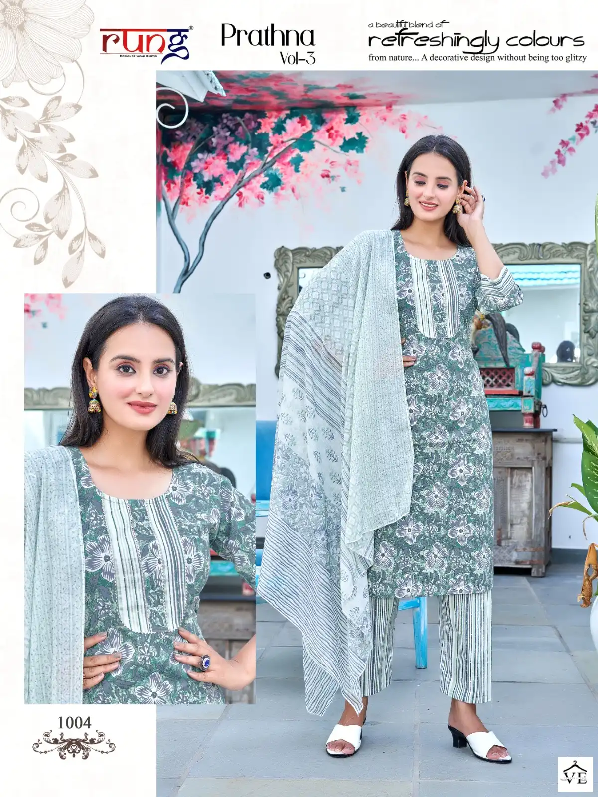 Rung Prarthna Vol 3 Heavy Cotton Print Wholesale Readymade Salwar Suit Catalog — Wholesale Salwar Suits, MPA wholesale from Surat - Gallery Image 6