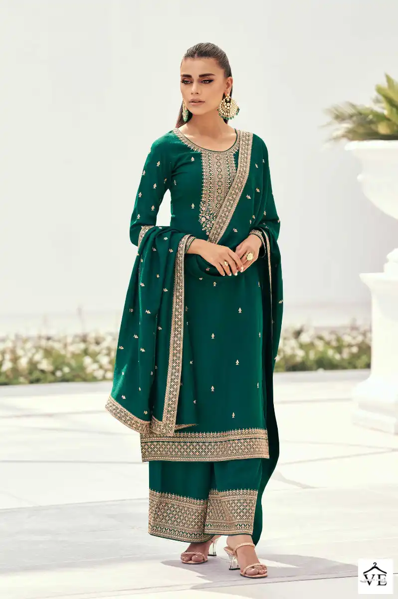 Aashirwad Preet Silk Wholesale Designer Salwar Suit Catalog — Wholesale Salwar Suits, Aashirwad Creation wholesale from Surat - Gallery Image 5
