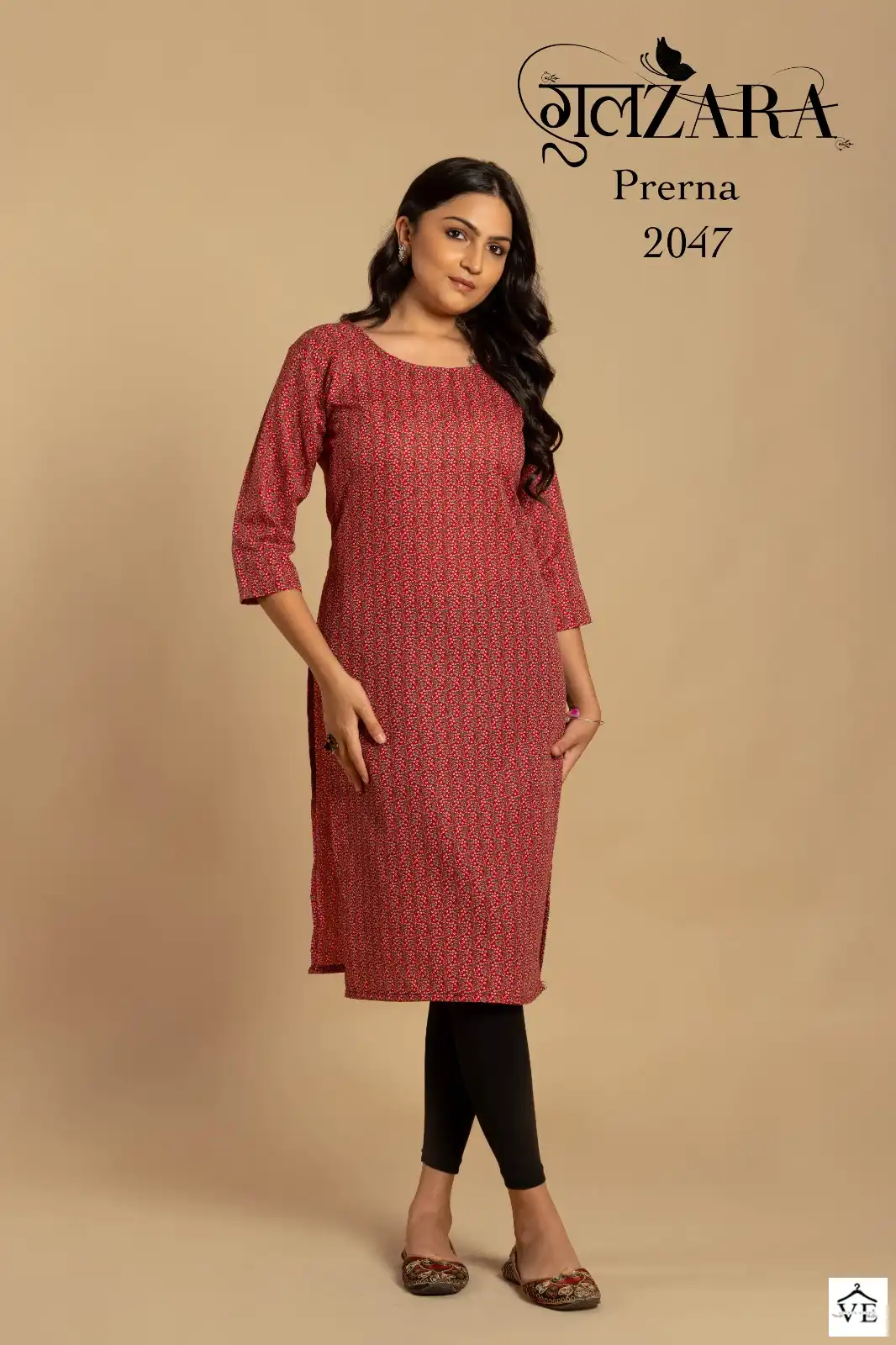 VE Prerna Soft Indo Cotton Wholesale Kurti Catalog — Wholesale Kurtis, MPA wholesale from Surat — view 3