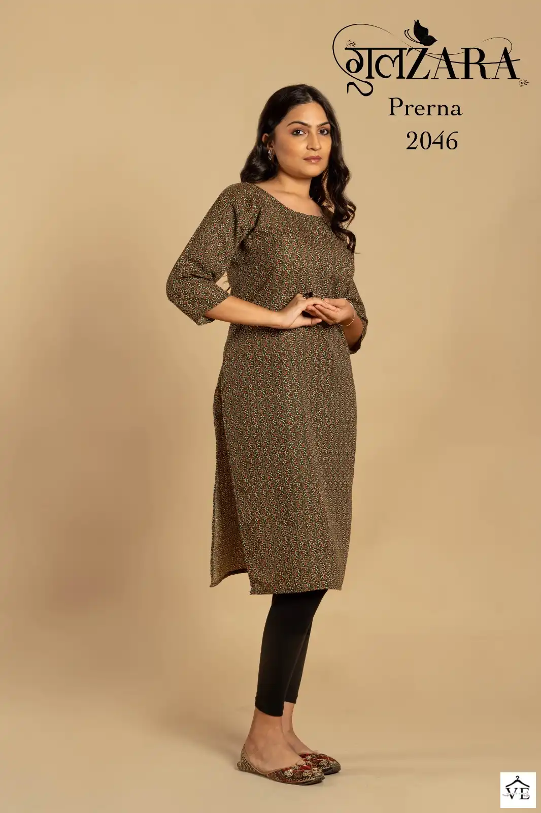 VE Prerna Soft Indo Cotton Wholesale Kurti Catalog — Wholesale Kurtis, MPA wholesale from Surat — view 4