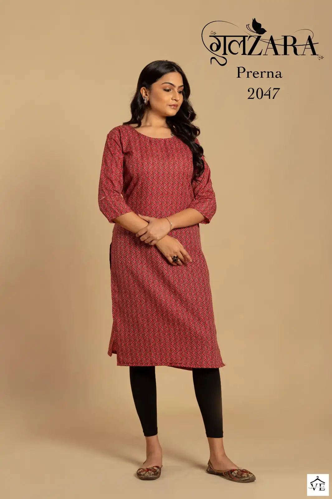 VE Prerna Soft Indo Cotton Wholesale Kurti Catalog — Wholesale Kurtis, MPA wholesale from Surat — view 5