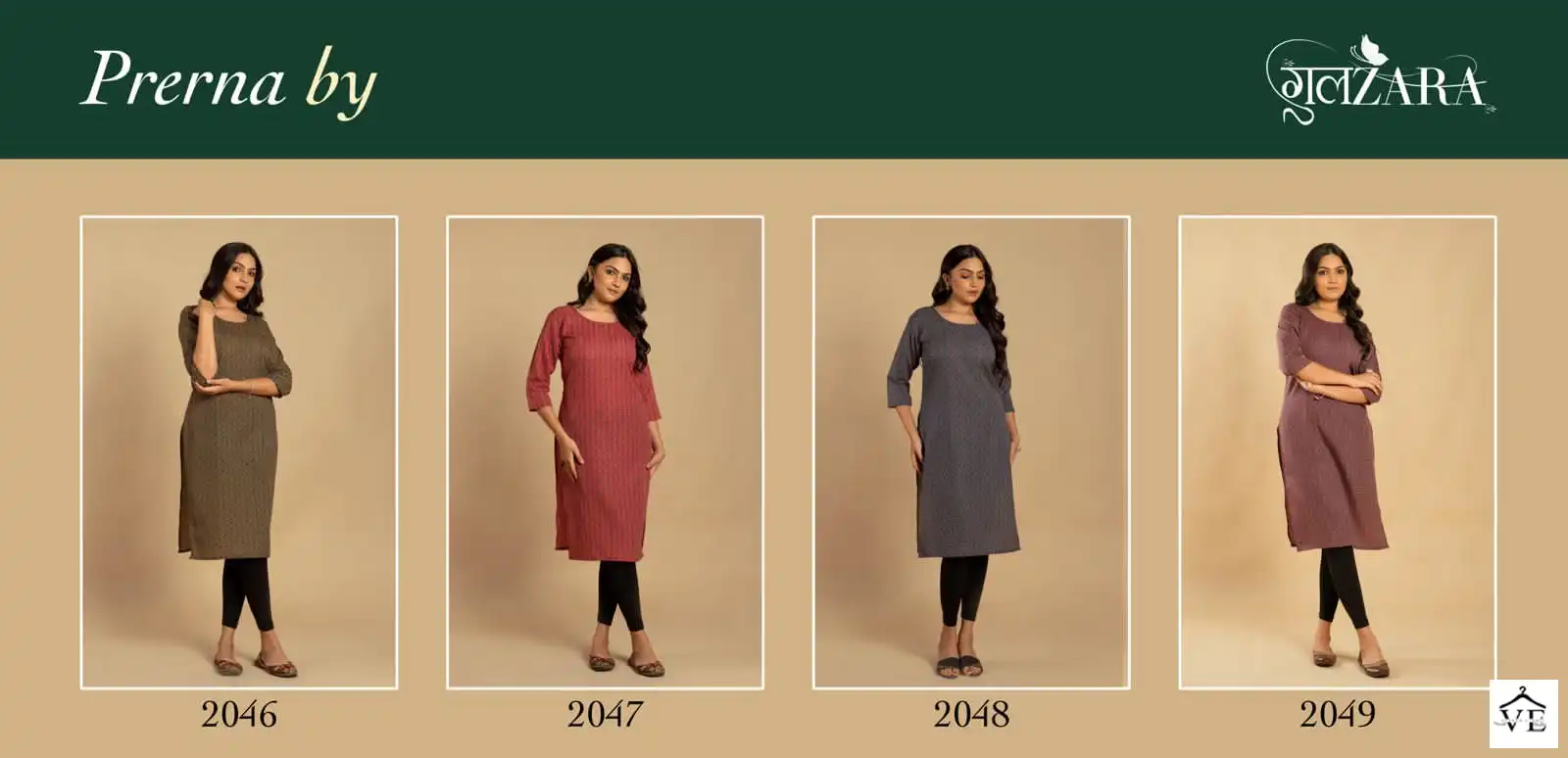 VE Prerna Soft Indo Cotton Wholesale Kurti Catalog — Wholesale Kurtis, MPA wholesale from Surat — view 8